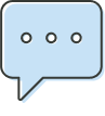 Icon of a voice chat bubble