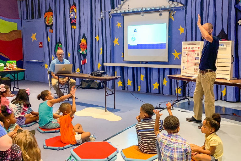 Eye Spy Energy Kids’ Workshop in a classroom
