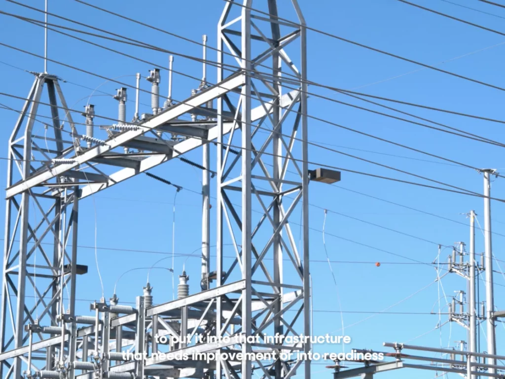 image of power lines from The Strength of the Valley video