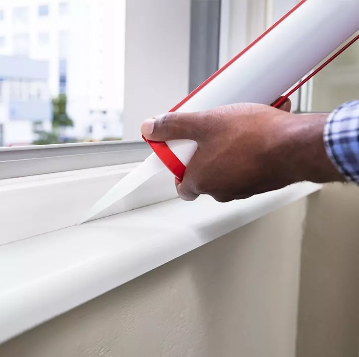 Caulking window