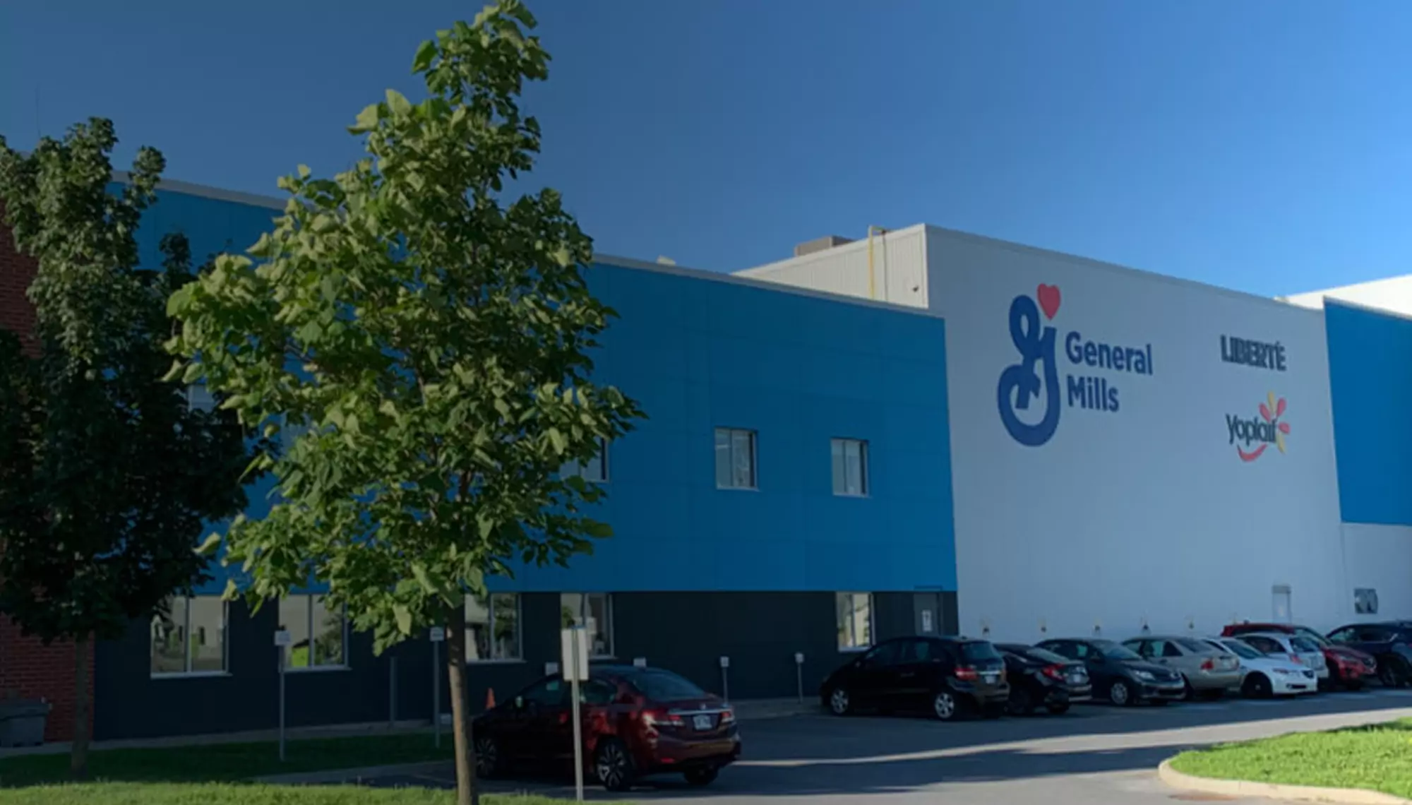 Exterior of General Mills facility.