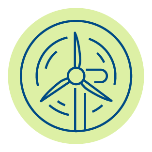 Wind turbine icon.
