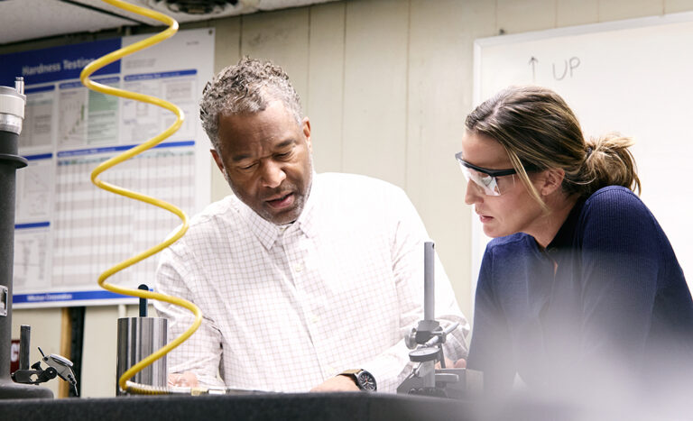 Compressed air in use