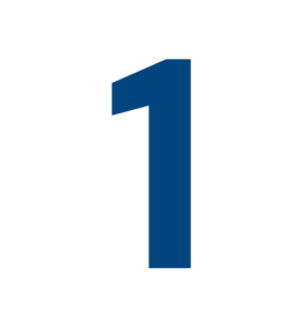 Blue number 1.