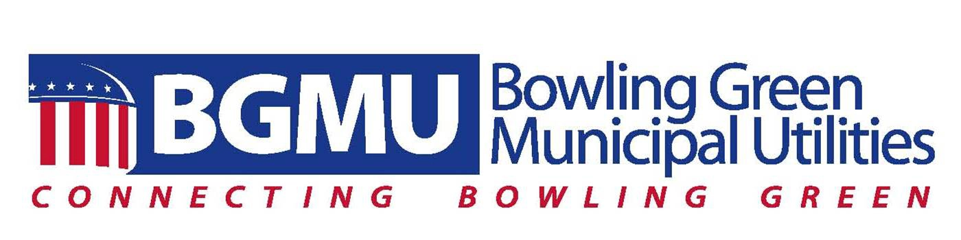 BGMU Bowling Green Municipal Utilities corporate logo. Tagline: CONNECTING BOWLING GREEN.