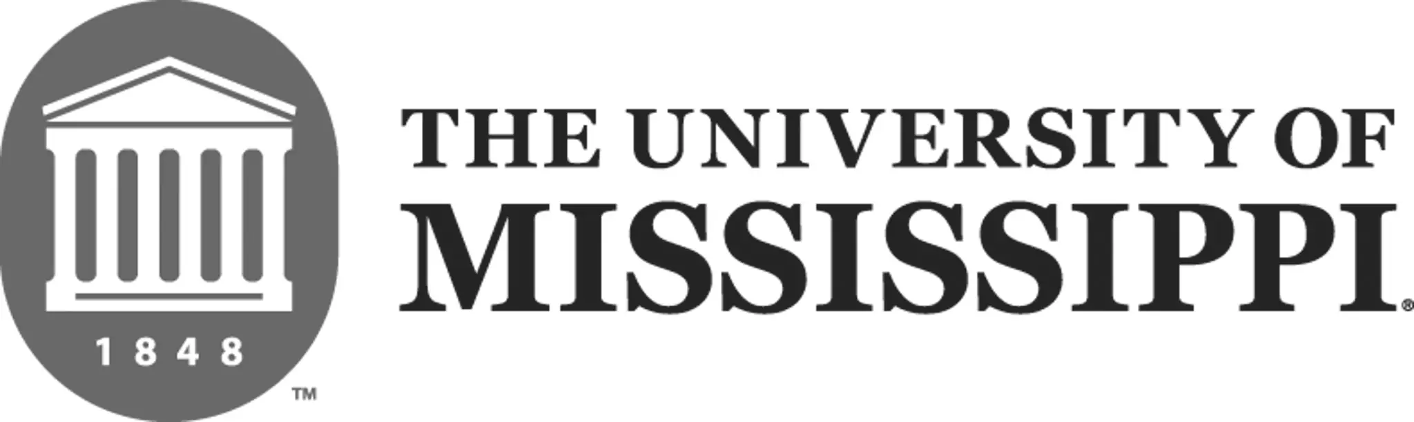 The University of Mississippi corporate logo with the founding year 1848.