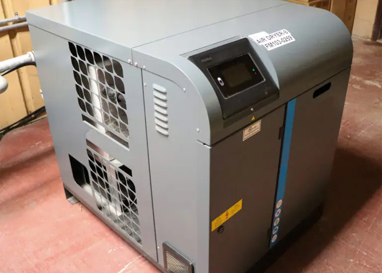 Industrial air dryer with a digital display, supporting efficient compressed air systems for businesses.